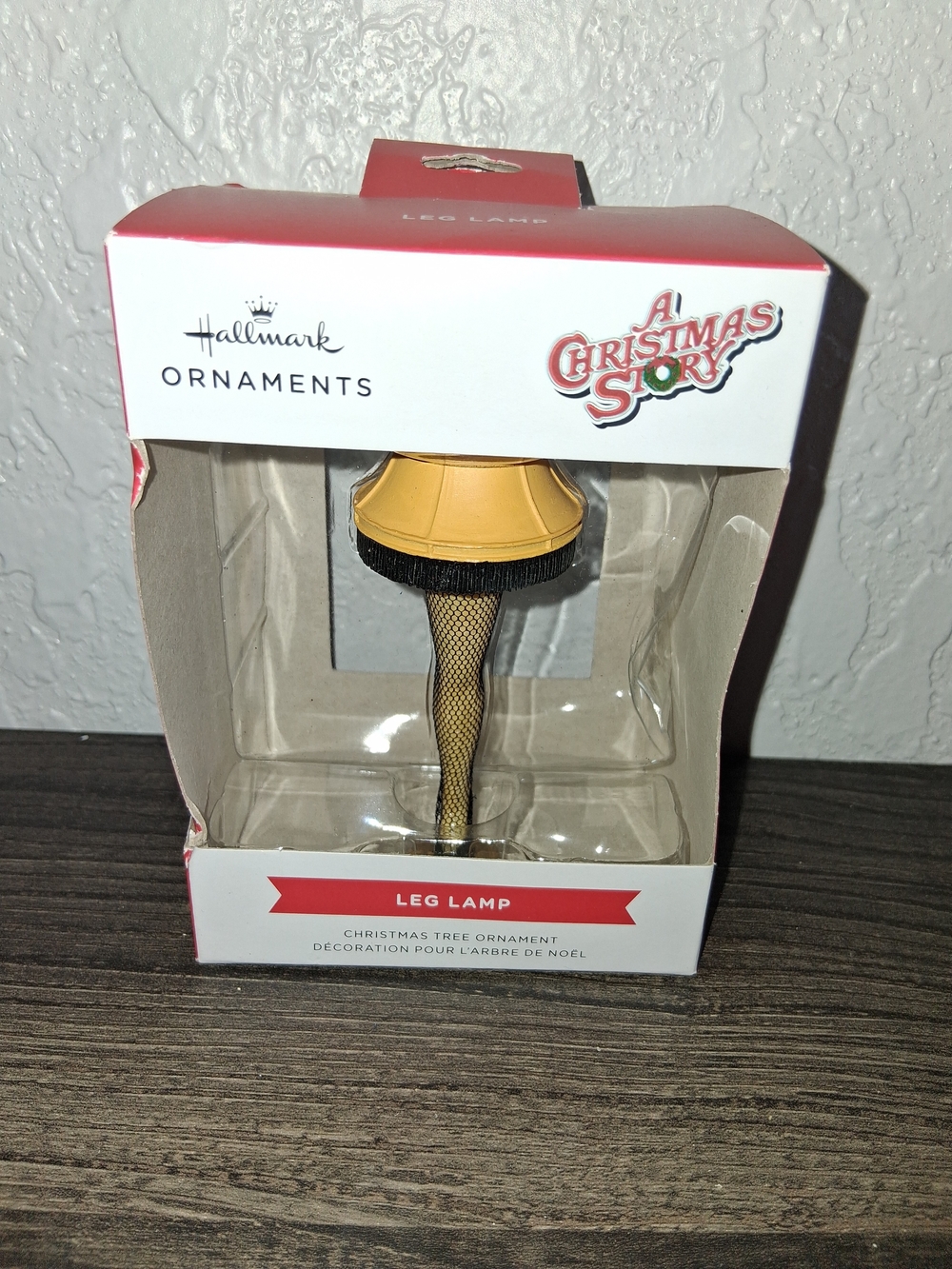 Hallmark A Christmas Story Leg Lamp Ornament - Yellow and Black